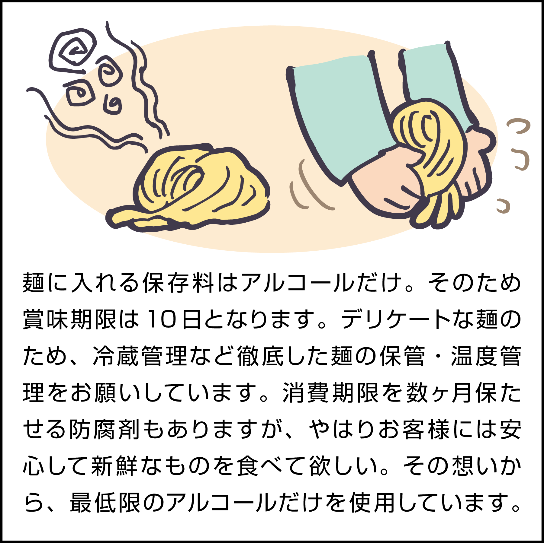 防腐剤はアルコールだけ。